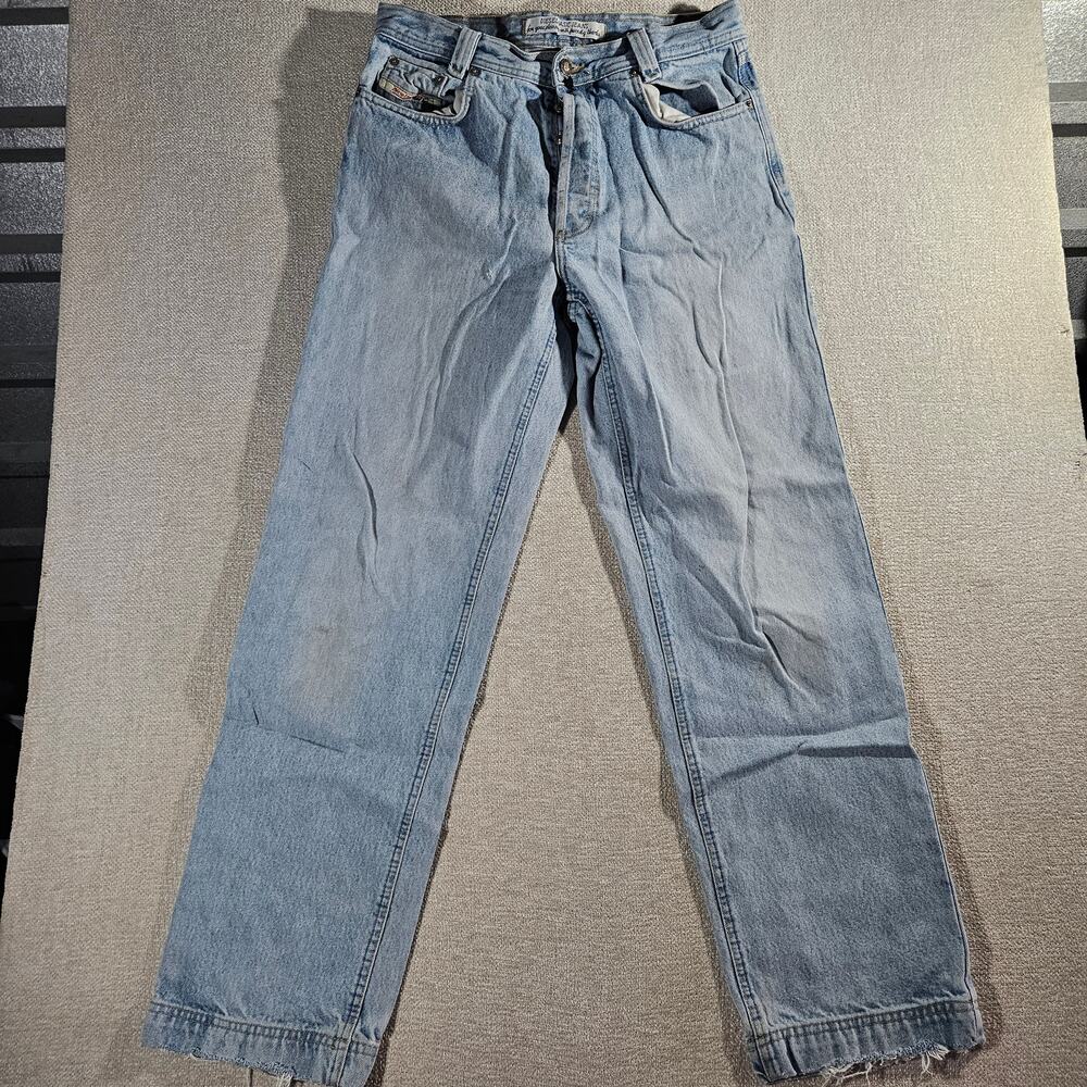 Vintage Diesel Saddle Jeans Mens 33x31 Italy Button Fly Faded Denim